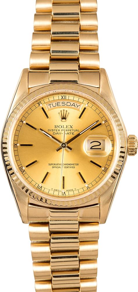 rolex president 18k gold cost.